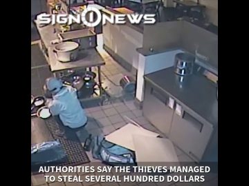 ICYMI: Burglar crashes through restaurant ceiling