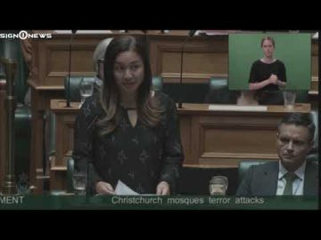 ICYMI: NZ parliament pays tribute to mosque victims w/ NZSL interpretation