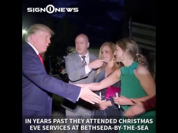 #ICYMI: #PresidentTrump and #FirstLady #MelaniaTrump attend church