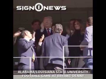 ICYMI: Trump cheered at Alabama/LSU football game