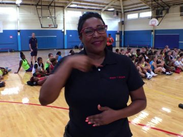 Sign1News at Mike Glenn All-Star Basketball Camp for the Deaf and Hard of Hearing