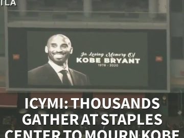 ICYMI: Thousands gather at Staples Center to mourn Kobe