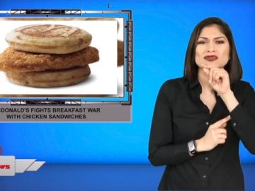 McDonald’s fights breakfast war with chicken sandwiches