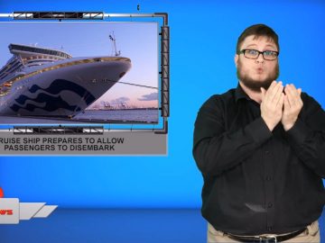 Cruise ship prepares to allow passengers to disembark