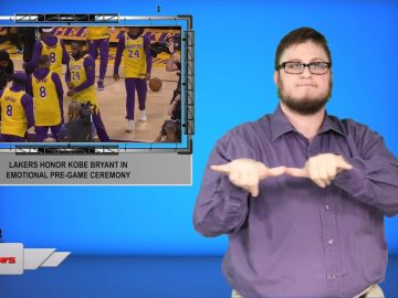 Lakers honor Kobe Bryant in emotional pre-game ceremony