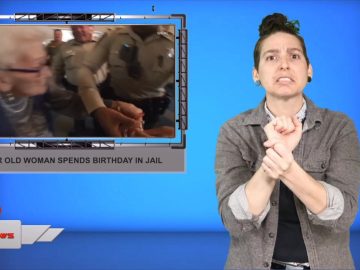 100 year old woman spends birthday in jail