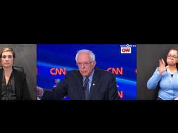 Biden-Sanders debate with ASL interpretation