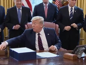 Breaking News: Trump signs biggest relief bill in history