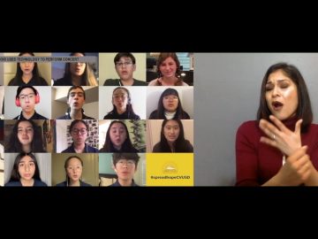 High school choir uses technology to perform concert