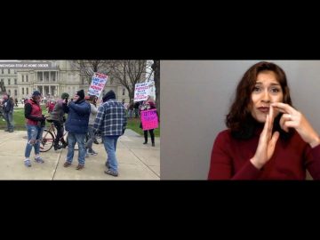 Conservative groups protest Michigan stay-at-home order