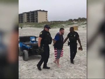 ICYMI: Murder suspect caught breaking distancing rule on beach