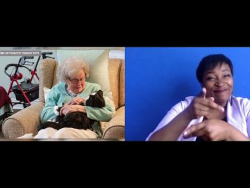 Isolated seniors at nursing home get robotic therapy pets