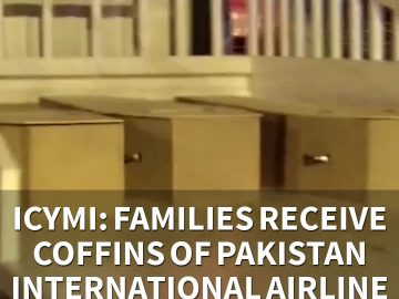 ICYMI: Families receive coffins of Pakistan International Airline crash victims (5.24.20)