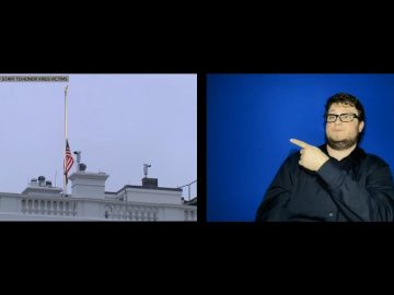 White House flags at half staff to honor virus victims