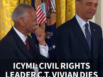 ICYMI: Civil Rights leader CT Vivian dies at age 95 (7.17.20)