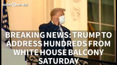 Breaking News: Trump to address hundreds from White House balcony Saturday (10.9.20)