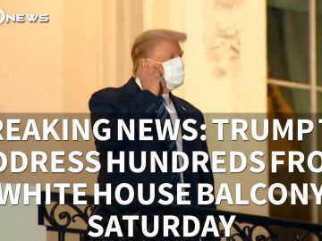 Breaking News: Trump to address hundreds from White House balcony Saturday (10.9.20)