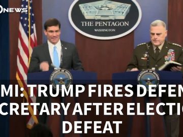ICYMI: Trump fires Defense Secretary Mark Esper after election loss (11.10.20)
