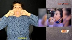 (ASL+audio) Woman has world’s biggest mouth