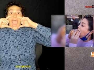 (ASL+audio) Woman has world’s biggest mouth