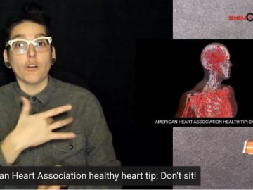 American Heart Association heart healthy tip of the the week – Don’t sit! (12.6.21)