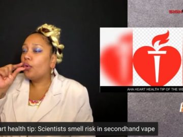 AHA Heart Health Tip of the Week: Scientists smell risk of secondhand vape (6.11.22)